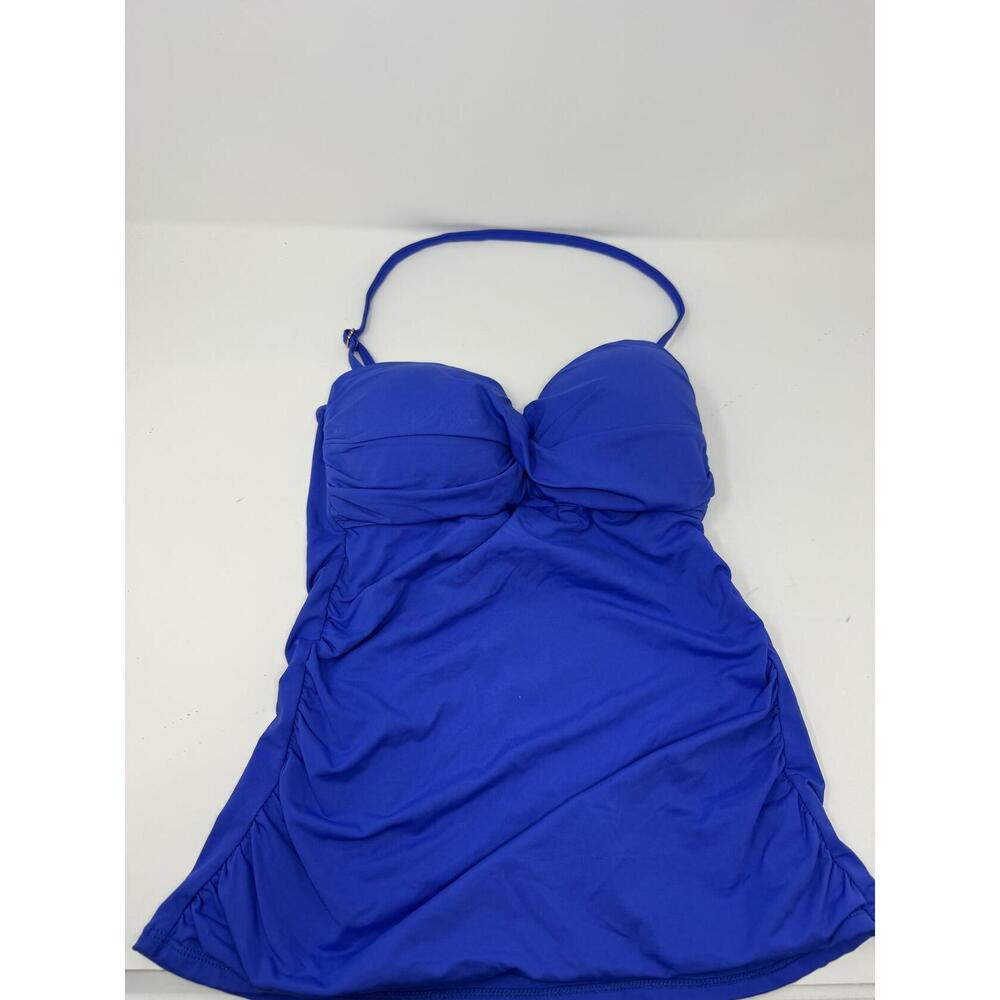 Anne Cole Women's Blue Tankini Swimsuit M - Picture 3 of 7